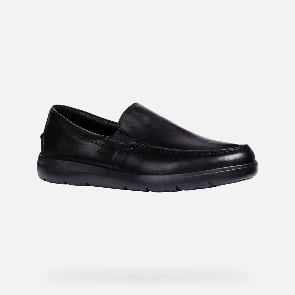 Geox Loafers Black Leitan - Geox Mens Shoes - HOUQBS943